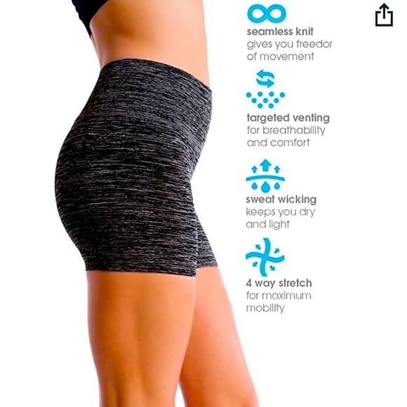 High Rise Lifting Workout Yoga Shorts - Picture 2 of 3